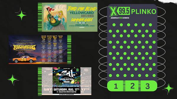 Play Plinko with X99.5 to Win Free Tickets to One of Three Shows!