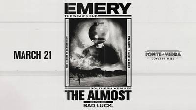 Don’t Miss Emery & The Almost at Ponte Vedra Concert Hall, X99.5 Has Your Chance to Go!